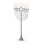 Vintiquewise Modern Solid Metal Judaica Hanukkah Menorah 9 Branched Candelabra